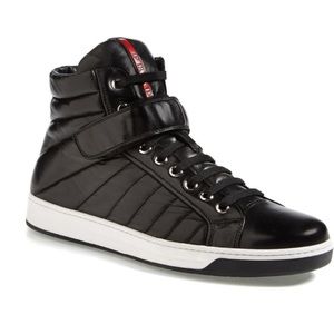prada mens high top sneakers